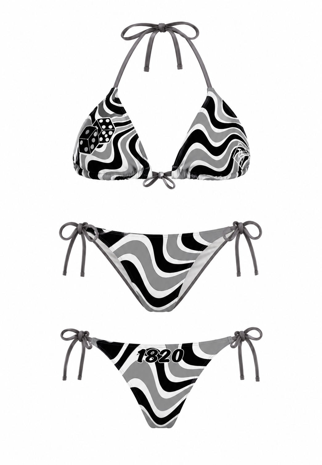 Wavy bikini
